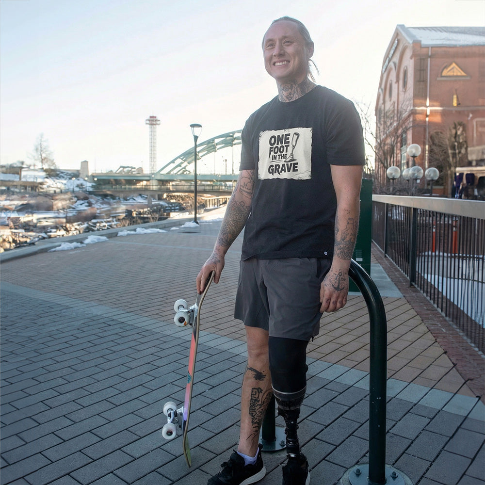 One Foot in the Grave Sign Tee