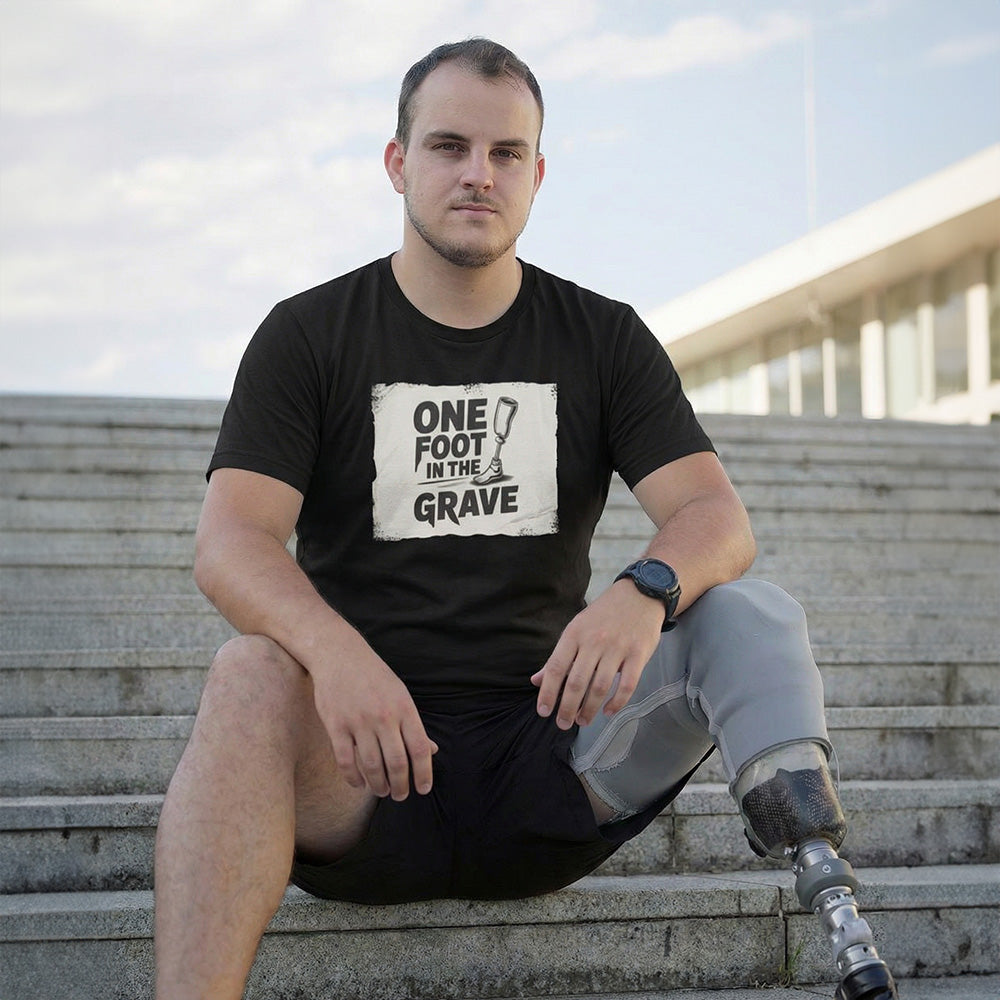 One Foot in the Grave Sign Tee